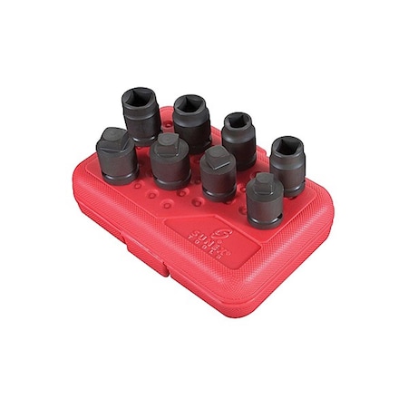 Gourmetgalley 2841 8 Piece 1/2 Drive Pipe Plug Socket Set GO67909